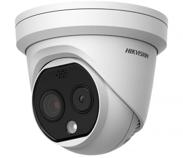 Hikvision DS-2TD1228-7/QA Thermal und optische Bi-Spektral IP Turret Kamera 6,9mm Brennweite