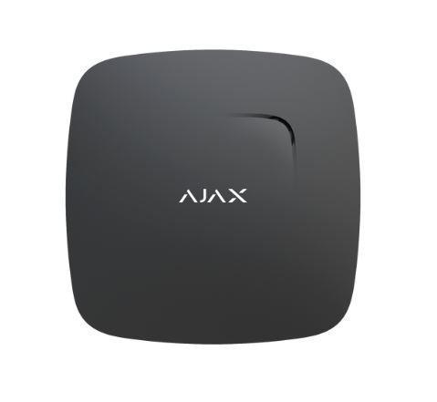 AJAX FireProtect (schwarz) Drahtloser Brandmelder mit Temperatursensor