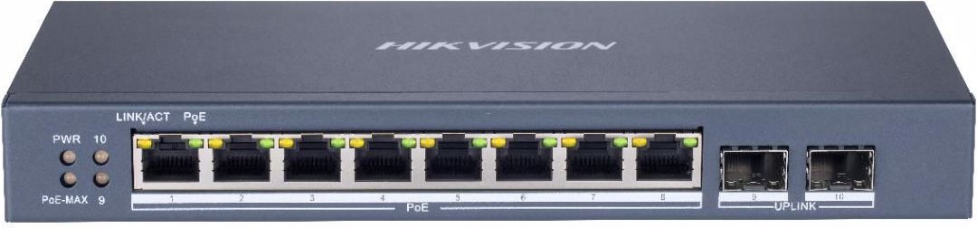 Hikvision DS-3E1510P-SI Smart Managed 8-Port Gigabit PoE Switch
