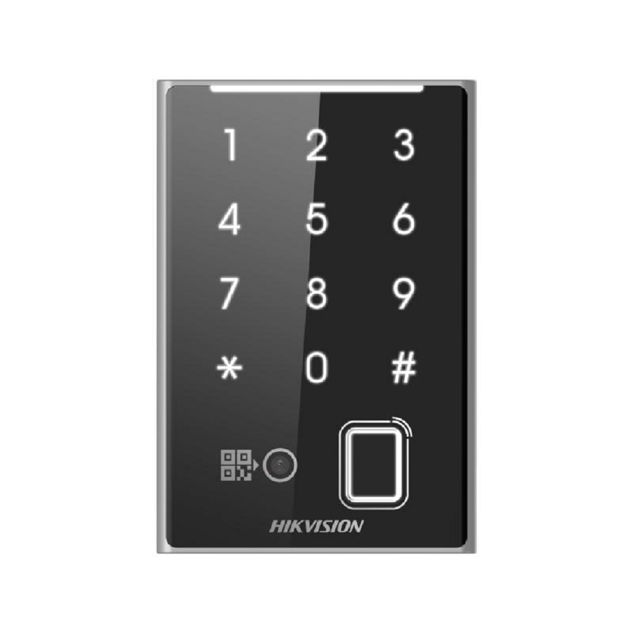 Hikvision DS-K1109DKFB-QR Kartenleser Authentifizierung per Karte, Passwort, Fingerabdruck und QR-Code