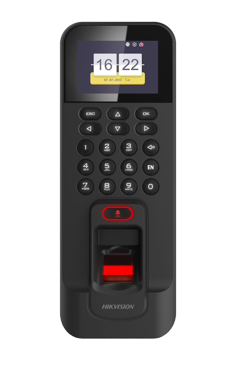 Hikvision DS-K1T804BMF Zugangskontrollterminal mit Fingerabdruck und Mifare1 Kartenleser