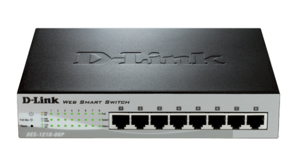 D-Link DES-1210-08P  PoE Switch